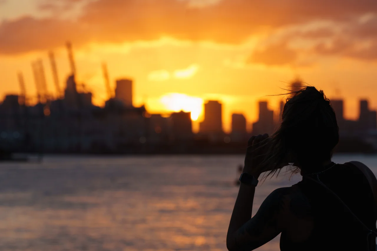 Sunset at Miami Beach